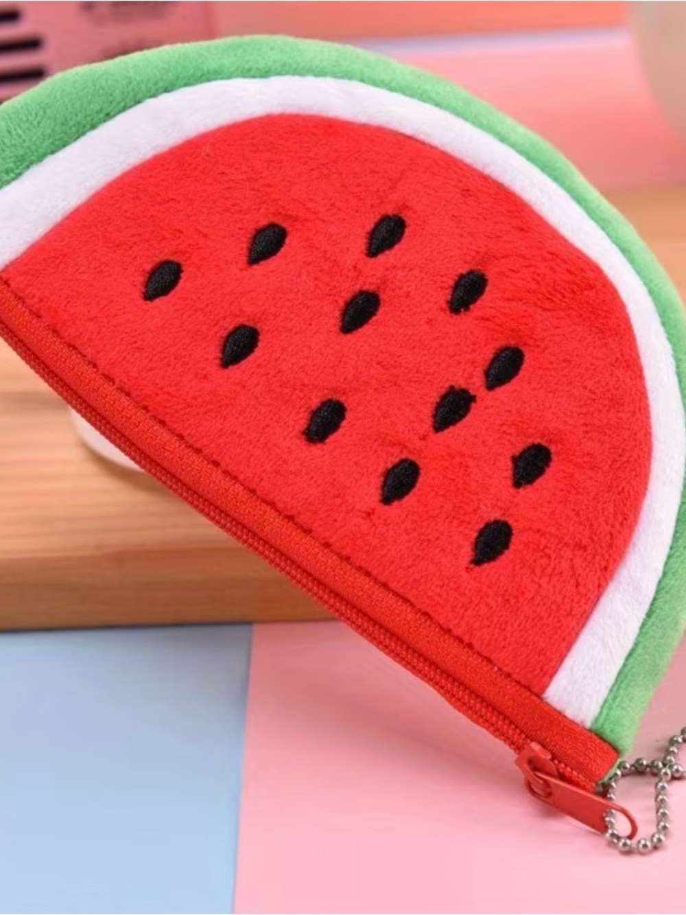 Plush Watermelon Coin Purse - includes watermelon lip balm NWOT